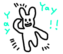 Response rabbit! sticker #7031132