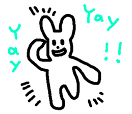 Response rabbit! sticker #7031132