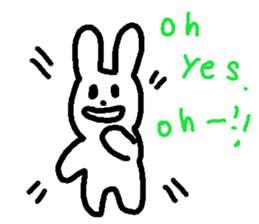Response rabbit! sticker #7031134
