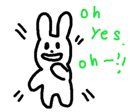 Response rabbit! sticker #7031134