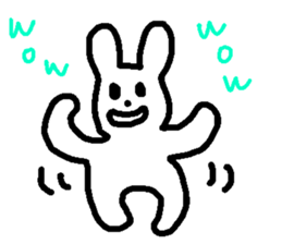 Response rabbit! sticker #7031139