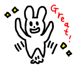 Response rabbit! sticker #7031140