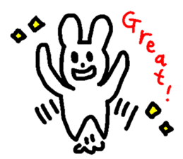 Response rabbit! sticker #7031140