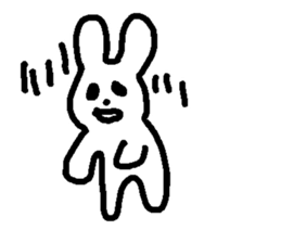 Response rabbit! sticker #7031143