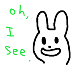 Response rabbit! sticker #7031145