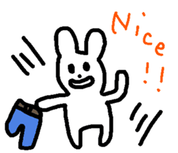 Response rabbit! sticker #7031146