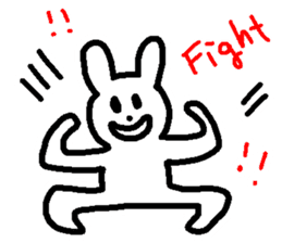 Response rabbit! sticker #7031147