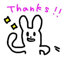 Response rabbit! sticker #7031149
