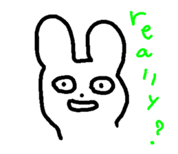 Response rabbit! sticker #7031150