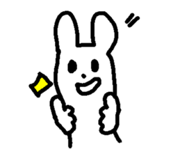 Response rabbit! sticker #7031152