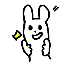 Response rabbit! sticker #7031152