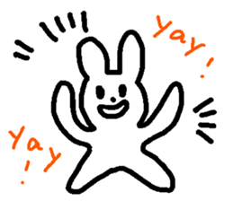 Response rabbit! sticker #7031156