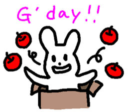 Response rabbit! sticker #7031161