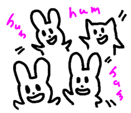 Response rabbit! sticker #7031166