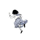 Black-haired daughter sticker #7031293