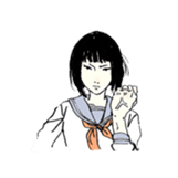 Black-haired daughter sticker #7031294