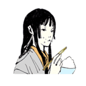 Black-haired daughter sticker #7031299