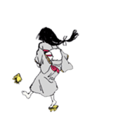 Black-haired daughter sticker #7031304