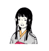 Black-haired daughter sticker #7031305