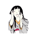 Black-haired daughter sticker #7031306