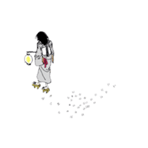 Black-haired daughter sticker #7031307