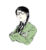 Black-haired daughter sticker #7031315