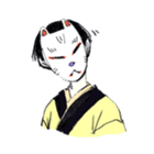 Black-haired daughter sticker #7031318