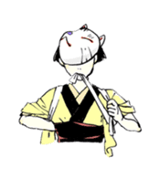 Black-haired daughter sticker #7031324