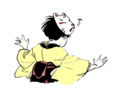 Black-haired daughter sticker #7031326