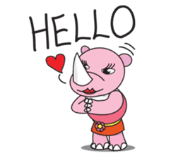 Somying Rhino (English Version) sticker #7031408