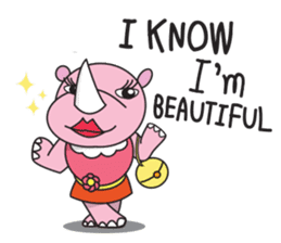 Somying Rhino (English Version) sticker #7031409