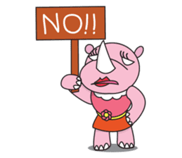 Somying Rhino (English Version) sticker #7031413