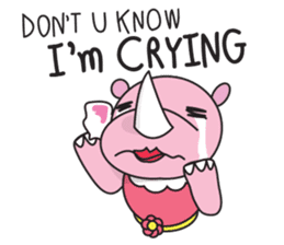 Somying Rhino (English Version) sticker #7031433