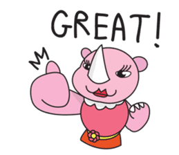 Somying Rhino (English Version) sticker #7031439