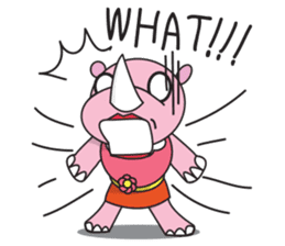 Somying Rhino (English Version) sticker #7031442