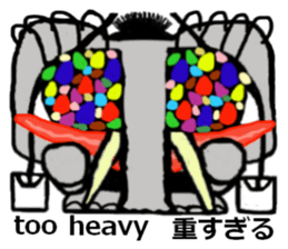 protrude eyes2 sticker #7031835