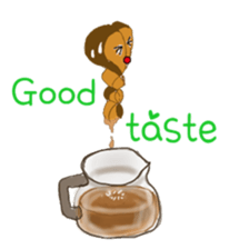 The murmur of coffee beans sticker #7032692