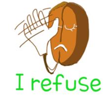 The murmur of coffee beans sticker #7032709