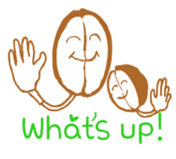 The murmur of coffee beans sticker #7032712