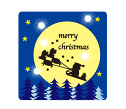 Christmas and New Year's! Double sticker sticker #7032785