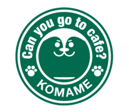 KOMAME DOG sticker #7032927