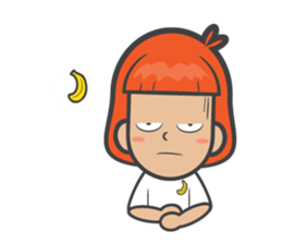 kluay naughty girl sticker #7032972