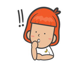 kluay naughty girl sticker #7032973