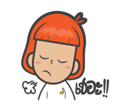 kluay naughty girl sticker #7032975