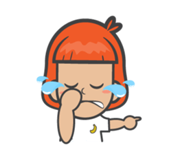 kluay naughty girl sticker #7032982