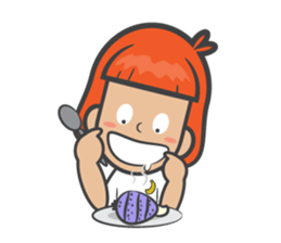 kluay naughty girl sticker #7032983