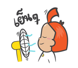 kluay naughty girl sticker #7032989