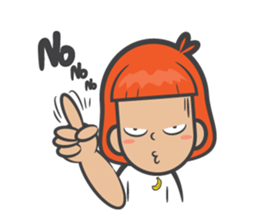 kluay naughty girl sticker #7032994