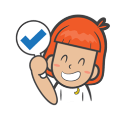 kluay naughty girl sticker #7032996