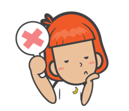 kluay naughty girl sticker #7032997